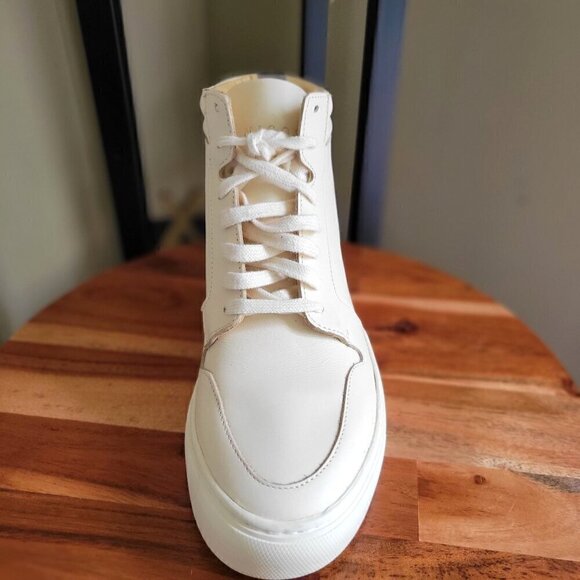 NISOLO  - Everyday Mid Top  Bone Leather Womens  Sneaker- SZ 7 - Picture 3 of 9